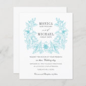 BUDGET Chic AQUA Magnolia Wreath Wedding (Vorne/Hinten)