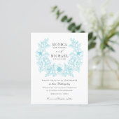 BUDGET Chic AQUA Magnolia Wreath Wedding (Stehend Vorderseite)