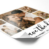 Budget Chic Calligraphy Foto Save the Date (Ecke)