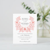 BUDGET Chic CORAL Magnolia Wreath Wedding (Stehend Vorderseite)