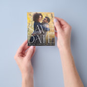 Budget Chic Foto Grand Save the Date Flyer (Gruppe)