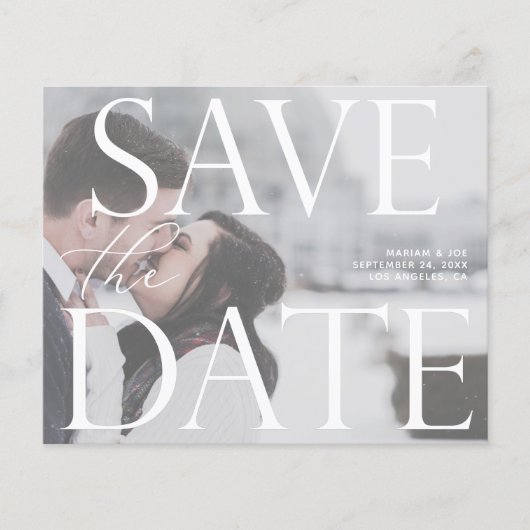 Budget Chic Foto LG Save the Date (Vorderseite)