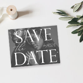 Budget Chic Foto LG Save the Date B&W Flyer
