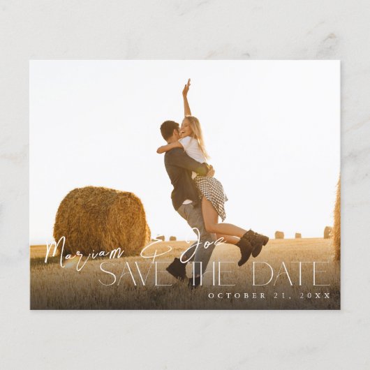 Budget Chic Foto Strip Save the Date 2 (Vorderseite)