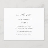 Budget Chic Foto Strip Save the Date 2 Flyer (Hinten)