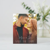 Budget Chic Foto Supérieur Verti Save the Date (Stehend Vorderseite)