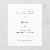 Budget Chic Foto Supérieur Verti Save the Date (Rückseite)