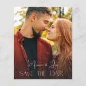 Budget Chic Foto Supérieur Verti Save the Date (Vorderseite)