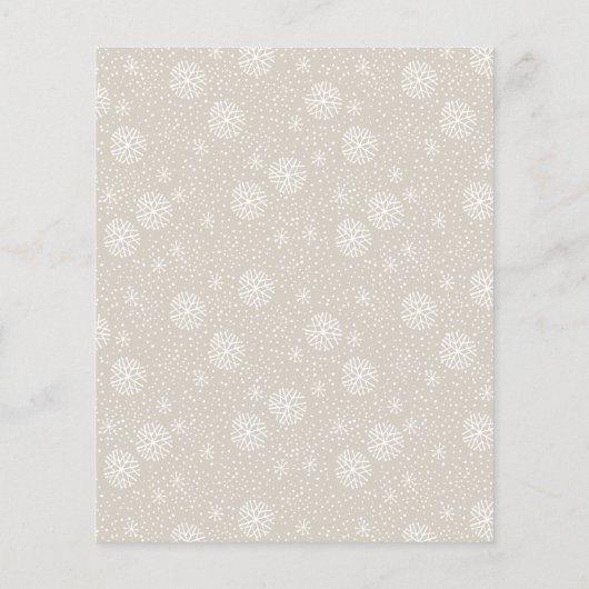 Budget Chic Gold Script Foto Frohe Weihnachten (Rückseite)