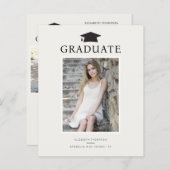 Budget Chic GRADUATE Foto Abschluss Ankündigung (Vorne/Hinten)