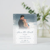 Budget Chic Moderne Spitzeneffekt Foto Hochzeit (Stehend Vorderseite)