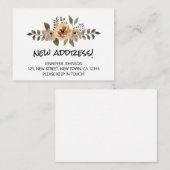 Budget & Chic New Address Moving Announcement Card Mitteilungskarte (Vorne/Hinten)