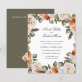 Budget Chic Orange Ivory MOSS grüne Blumenhochzeit (Vorne/Hinten)