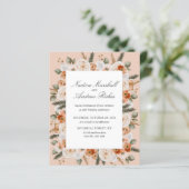 Budget Chic Orange Ivory Sage grüner Rahmen Hochze (Stehend Vorderseite)