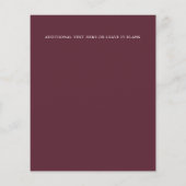 Budget Chic Plum Ivory Sage rosa Rahmen Hochzeit (Rückseite)