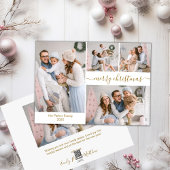Budget Chic Script 5 Foto Collage Weihnachtskarten