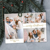 Budget Chic Script 5 Foto Collage Weihnachtskarten