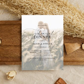 Budget Chic Script Foto Probe Dinner Einladungspostkarte
