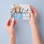 Budget Chic Script H Foto Graduation Party Green Flyer (Gruppe)