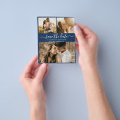 Budget Chic Skriptfotografie Collage Save the Date Flyer (Gruppe)