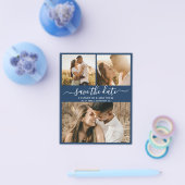 Budget Chic Skriptfotografie Collage Save the Date Flyer (Einzeln)