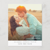 Budget Chic Stilvolles Mod-Foto Save the Date (Vorderseite)