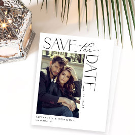 Budget Chic Stilvolles Mod-Foto Save the Date 2