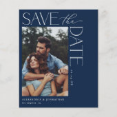 Budget Chic Stilvolles Mod-Foto Save the Date 2 Na Flyer (Vorne)