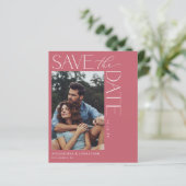 Budget Chic Stilvolles Mod-Foto Save the Date 2 Ro (Stehend Vorderseite)