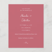 Budget Chic Stilvolles Mod-Foto Save the Date 2 Ro (Rückseite)