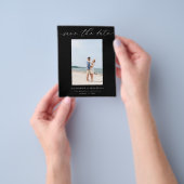 Budget Chic Stilvolles Mod-Foto Save the Date 3 Bl Flyer (Gruppe)