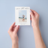 Budget Chic Stilvolles Mod-Foto Save the Date 3 Flyer (Gruppe)