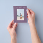 Budget Chic Stilvolles Mod-Foto Save the Date 3 Pu Flyer (Gruppe)