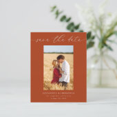 Budget Chic Stilvolles Mod-Foto Save the Date 3 Ru (Stehend Vorderseite)