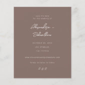 Budget Chic Stilvolles Mod-Foto Save the Date 3 Ta (Rückseite)