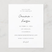 Budget Chic Stilvolles Mod-Foto Save the Date 5 (Rückseite)