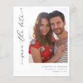 Budget Chic Stilvolles Mod-Foto Save the Date 5 (Vorderseite)