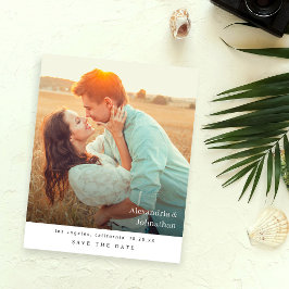 Budget Chic Stilvolles Mod-Foto Save the Date Flyer