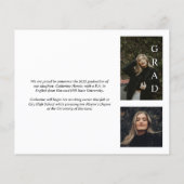 Budget Chic und stilvoller Foto Abschluss (Rückseite)