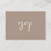 Budget Chic Wedding RSVP QR Code Umschließung Begleitkarte (Vorderseite)