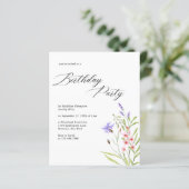 BUDGET Chic Wildblume Wasserfarbe Erwachsene Gebur (Stehend Vorderseite)