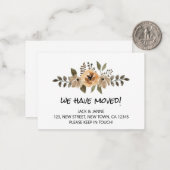 Budget & Chic Wir haben die Ankündigungskarte vers Mitteilungskarte (Vorderseite/Rückseite Beispiel)