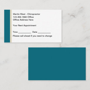 Budget Chiropraktiker Ernennung Business Cards Terminkarte