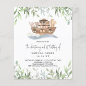 Budget Christening & 1. Geburtstag Noah's Ark (Vorderseite)