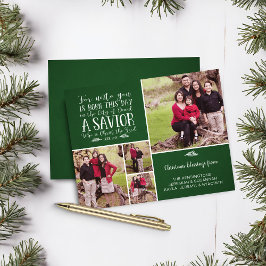 Budget Christliche Weihnachtscollage Luke 2 Foto