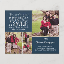 Budget Christliche Weihnachtscollage Luke 2 Foto