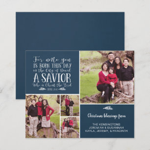 Budget Christliche Weihnachtscollage Luke 2 Foto