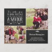 Budget Christliche Weihnachtsverse Chalkboard Foto (Vorderseite)