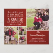 Budget Christliche Weihnachtsverse Typografie Foto (Vorderseite)