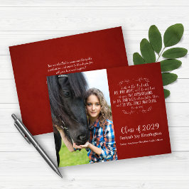 Budget Christlicher Abschluss Bibel Verse Red